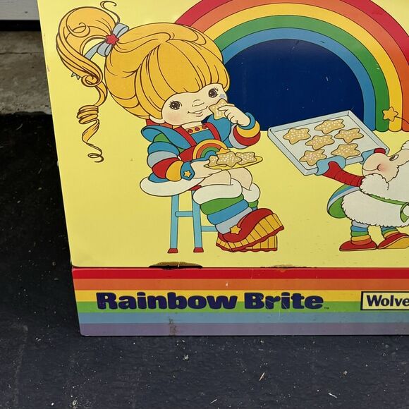 Vintage Rainbow Brite Rite Hite Kitchen Stove Play Set 1980s Metal Plastic - Picture 10 of 16